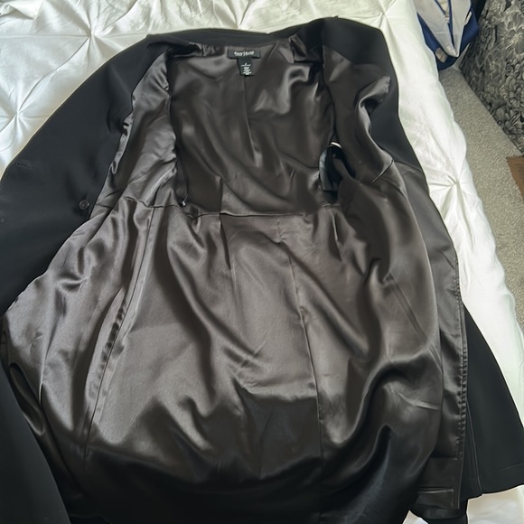 White House black market sleeveless black trench coat dress 6 - Picture 13 of 14